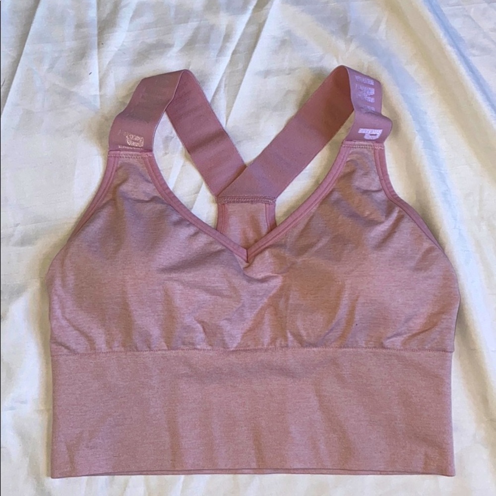 VS/Pink V Neck Sports Bra